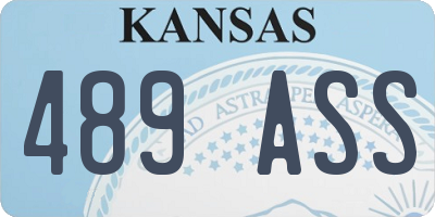 KS license plate 489ASS