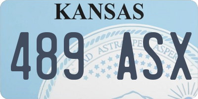 KS license plate 489ASX