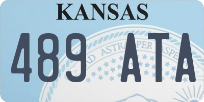 KS license plate 489ATA