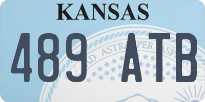 KS license plate 489ATB
