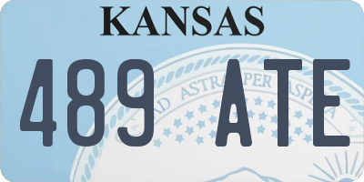 KS license plate 489ATE