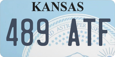 KS license plate 489ATF