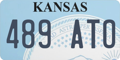 KS license plate 489ATO