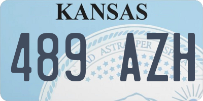 KS license plate 489AZH