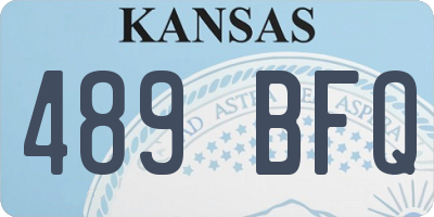 KS license plate 489BFQ
