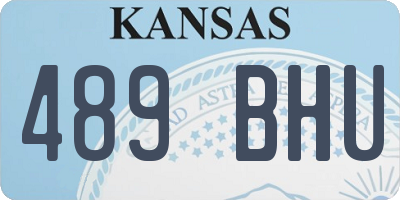KS license plate 489BHU