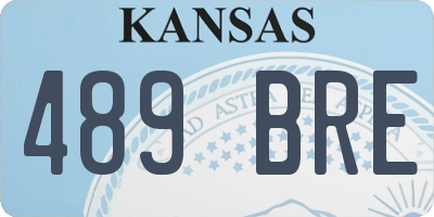 KS license plate 489BRE