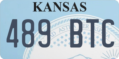 KS license plate 489BTC
