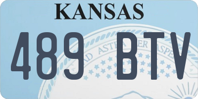KS license plate 489BTV