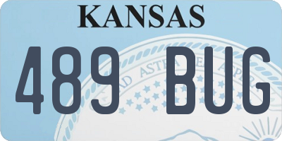 KS license plate 489BUG