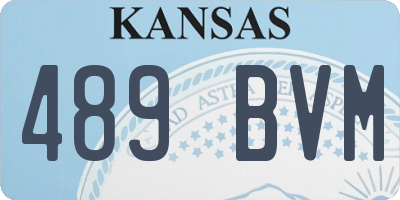 KS license plate 489BVM