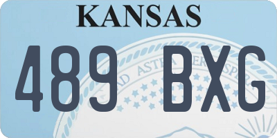 KS license plate 489BXG
