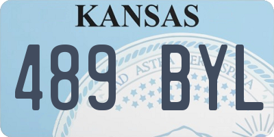 KS license plate 489BYL