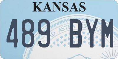 KS license plate 489BYM
