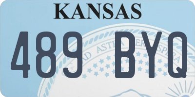 KS license plate 489BYQ