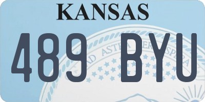 KS license plate 489BYU