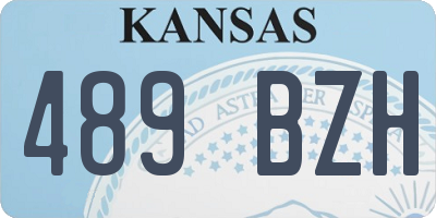 KS license plate 489BZH