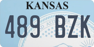 KS license plate 489BZK