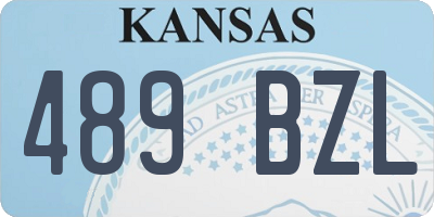 KS license plate 489BZL