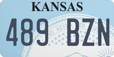 KS license plate 489BZN
