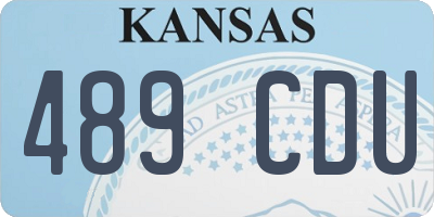 KS license plate 489CDU
