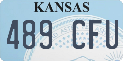 KS license plate 489CFU