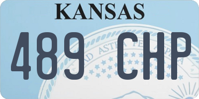 KS license plate 489CHP