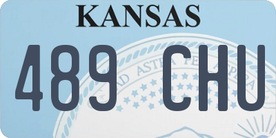 KS license plate 489CHU
