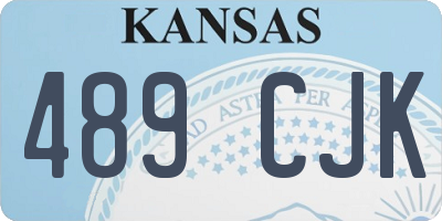 KS license plate 489CJK