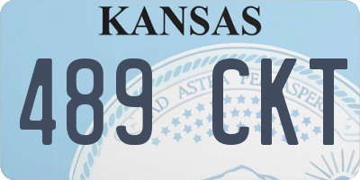 KS license plate 489CKT