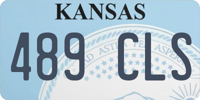 KS license plate 489CLS