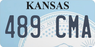 KS license plate 489CMA