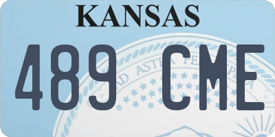KS license plate 489CME