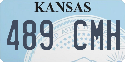 KS license plate 489CMH