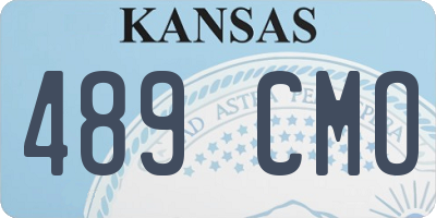 KS license plate 489CMO