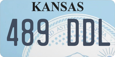 KS license plate 489DDL