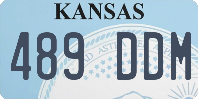 KS license plate 489DDM