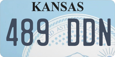 KS license plate 489DDN
