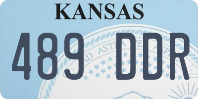 KS license plate 489DDR