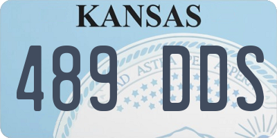 KS license plate 489DDS