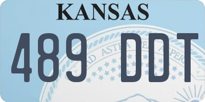 KS license plate 489DDT