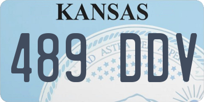 KS license plate 489DDV