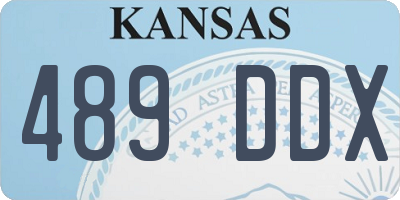 KS license plate 489DDX
