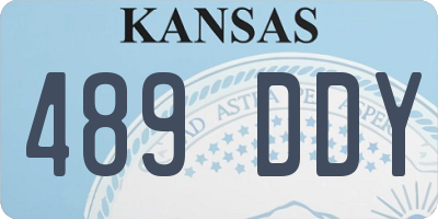 KS license plate 489DDY