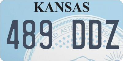 KS license plate 489DDZ