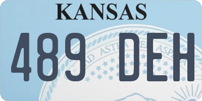 KS license plate 489DEH