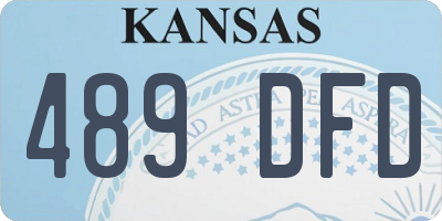 KS license plate 489DFD