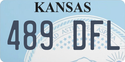 KS license plate 489DFL
