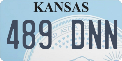 KS license plate 489DNN