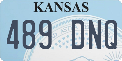 KS license plate 489DNQ